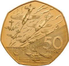 1994 Proof Gold 50p Coin D-Day Commemorative