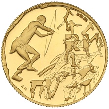 1998 South Africa Gold Proof 1/10oz R1 The San Boxed