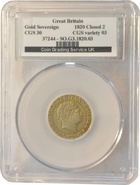 1820 Gold Sovereign - George III CGS30 EF40