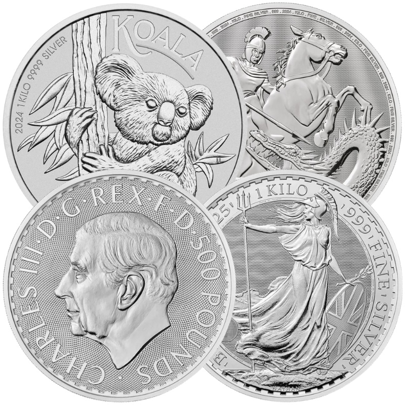 Grade B - 1 Kilo Silver Coin