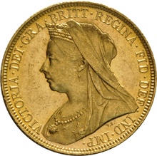 1899 Gold Sovereign - Victoria Old Head - S