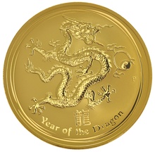 1kg Gold Australian Year of the Dragon 2012