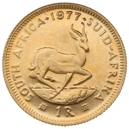 1977 R1 Gold Coin 1 Rand South Africa