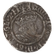 Henry VIII Silver Half Groat Twopence Fine