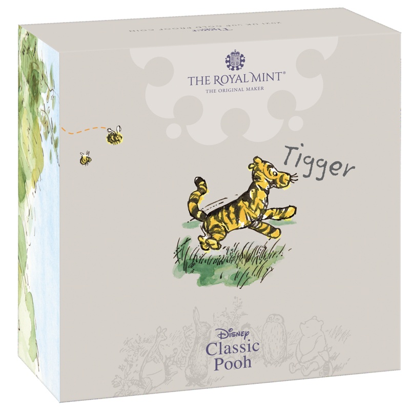 2021 Proof 50p Silver Coin Tigger Boxed