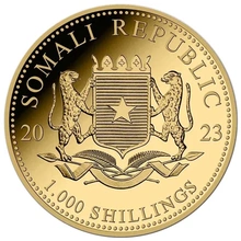 2023 1oz African Wildlife Elephant Gold Coin