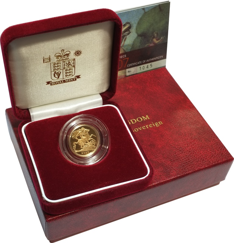 Gold Proof 2007 Half Sovereign Boxed