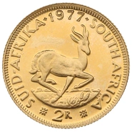1977 R2 Gold Coin 2 Rand South Africa
