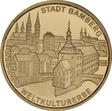 Proof German 100 Euro Gold Coin 2004 UNESCO Weltkulturerbestadt Bamberg Boxed