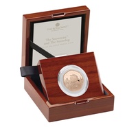 2022 Proof 50p Gold Coin Snowman and the Snowdog Boxed