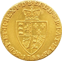 1788 Gold Guinea Coin George III Spade