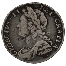 1732 Silver Sixpence Coin George II