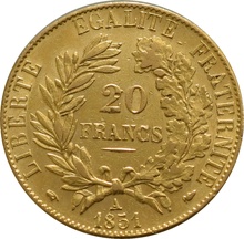 French 20 Francs Gold Coin Ceres Gift Boxed