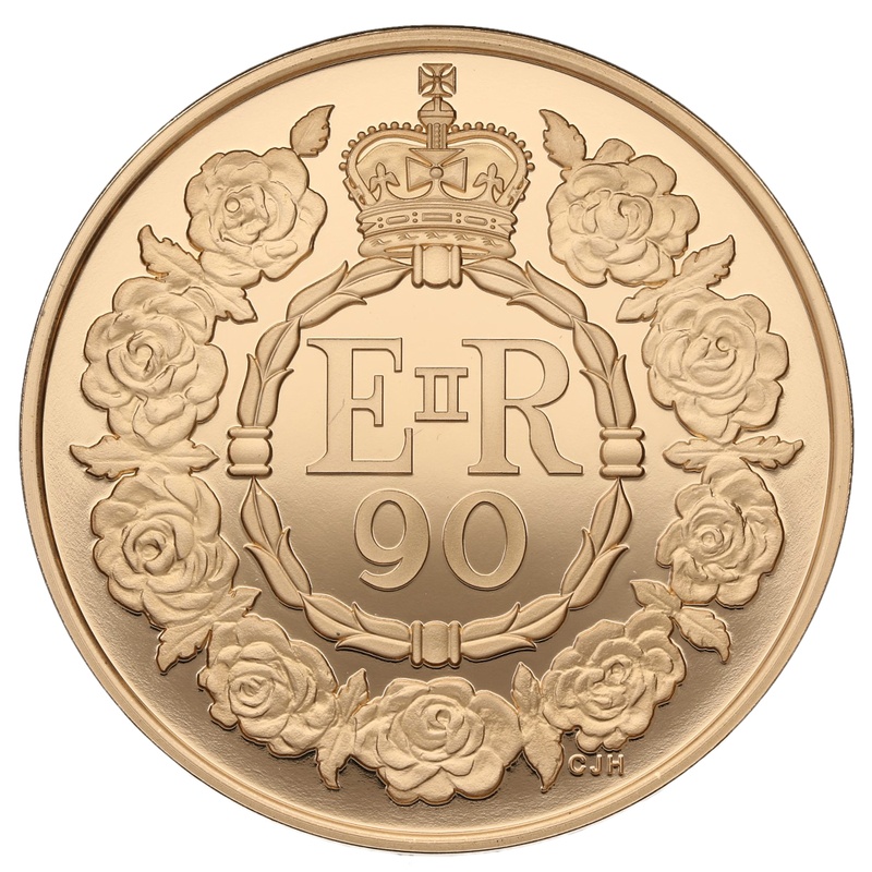 2016 - Gold £5 Proof Crown, Queen Elizabeth II 90th Birthday