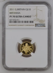 2011 Proof 1/10oz Gold Britannia Coin NGC PF70