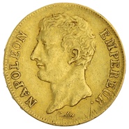 French 20 Francs Gold Coin Napoleon I Transitional Bust A AN12