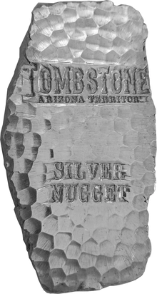 Second Hand 1kg Silver Scottsdale Tombstone Nugget Bar