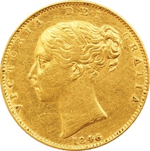 1846 Victoria Young Head Gold Sovereign