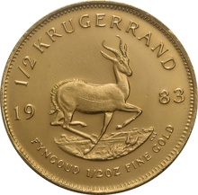 1983 1/2oz Krugerrand Gold Coin