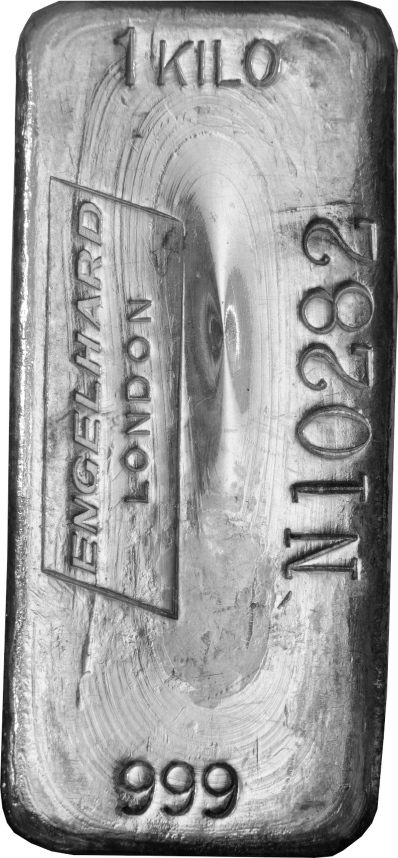 Second Hand Engelhard 1kg kilo Silver Bar