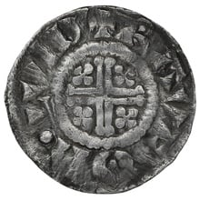 1199-1216 King John Hammered Silver Penny Rauf on London