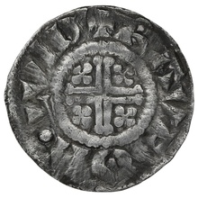 1199-1216 King John Silver Penny Hammered Rauf on London