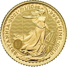 2021 1/10oz Gold Britannia Coin