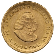 1972 R1 Gold Coin 1 Rand South Africa