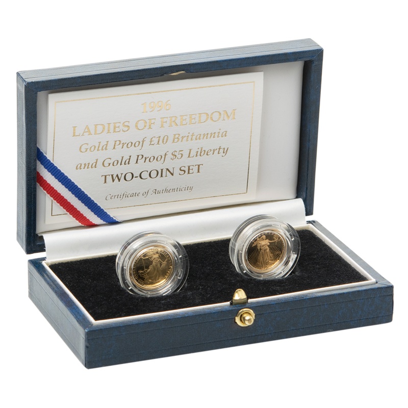 1996 Ladies of Freedom Proof 2-Coin Set Boxed