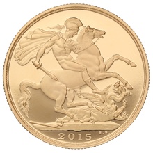 2015 Proof £2 Coin Gold Double Sovereign