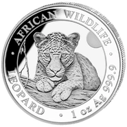 2026 1oz African Wildlife Leopard Silver Coin