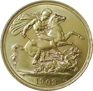 1902 £2 Coin Gold Double Sovereign Edward VII
