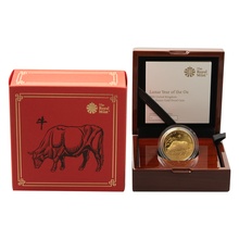 2021 Royal Mint 1oz Year of the Ox Proof Gold Coin Boxed