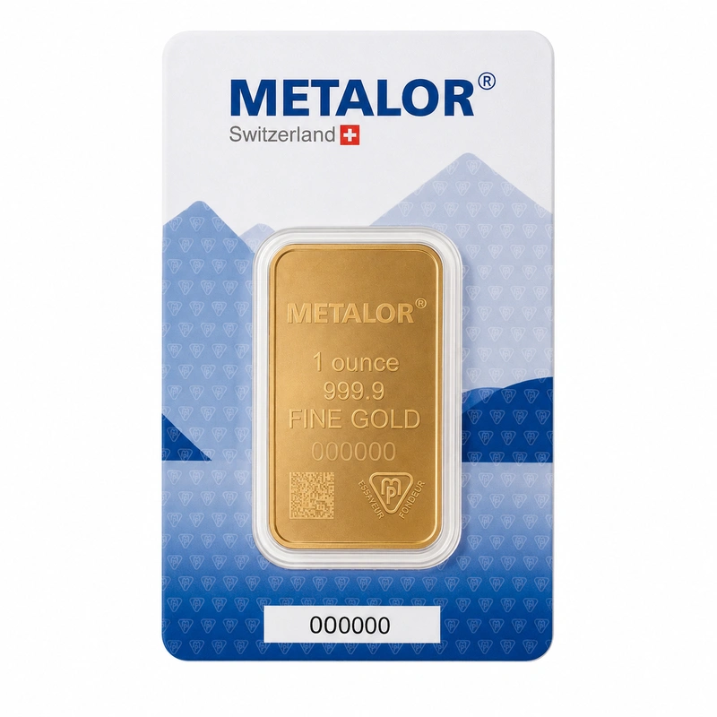 1oz Gold Bar Metalor