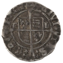 Henry VIII Silver Half Groat Twopence Very Fine