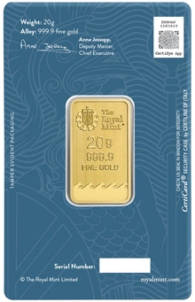 NEW 20g Gold Britannia Minted Bar