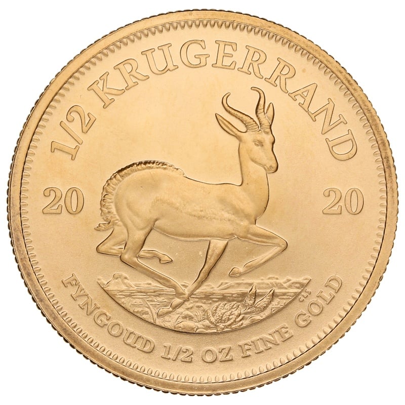 2020 1/2oz Krugerrand Gold Coin