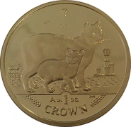 2012 Isle of Man Crown Gold Coin 1oz