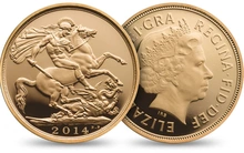 2014 Proof Gold Sovereign Premium 3 Coin Set Boxed