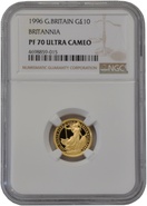 1996 Tenth Ounce Proof Britannia Gold Coin NGC PF70