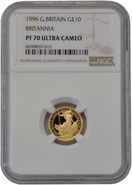 1996 Proof 1/10oz Gold Britannia Coin NGC PF70