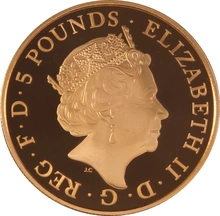 2015 Proof Gold Crown £5 Coin The Royal Birth of Princess Charlotte