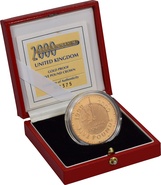 1999 2000 - Gold £5 Proof Crown, Millennium Boxed