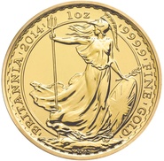 2014 One Ounce Britannia Gold Coin Uniface Obverse Mint Error NGC UNC DETAILS