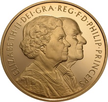 2007 Proof Gold Crown £5 Coin Diamond Wedding Boxed