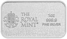 1oz Silver Bar Una and the Lion Minted