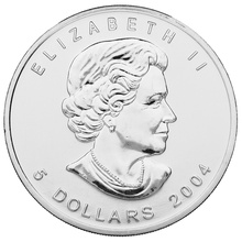 2004 Canadian Silver Maple Leaf Coin 1oz