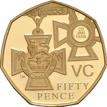 Gold Proof 2006 Fifty Pence 50p Piece - Victoria Cross (2 coin) Boxed