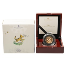 2021 Proof 50p Gold Coin Tigger Boxed