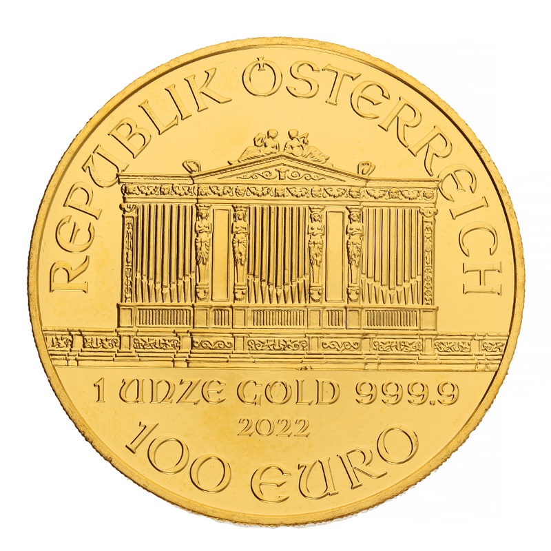 2022 Austrian Gold Philharmonic Coin 1oz
